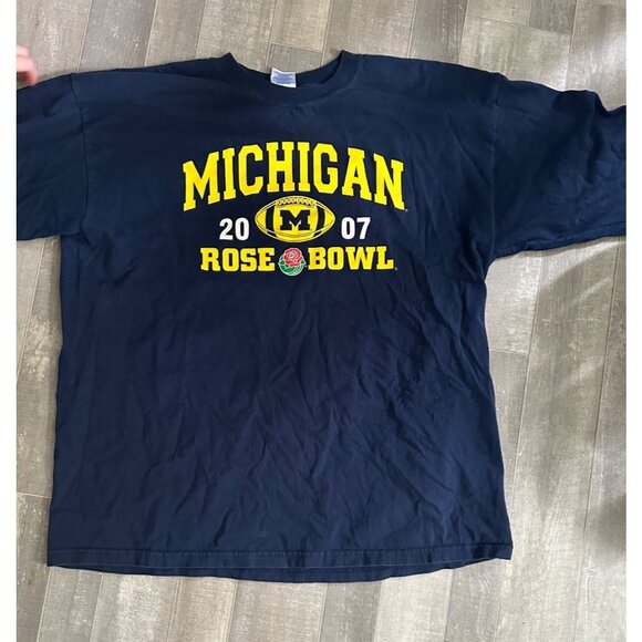 Vintage Michigan Rose Bowl 2007 Long Sleeve Shirt XL Mens - Picture 2 of 11